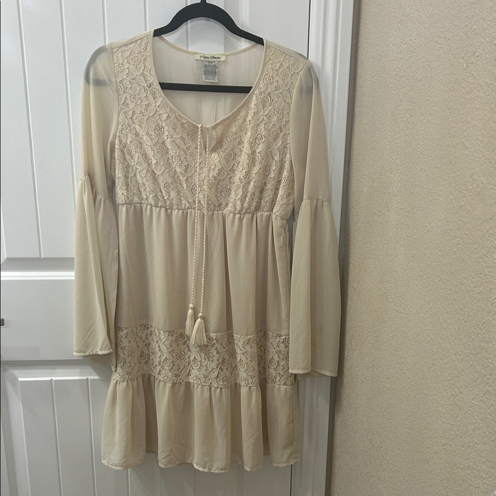 Flying Tomato Cream Boho Dress